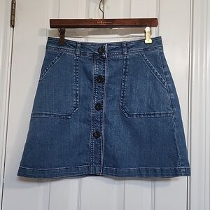 Boden Denim Button Up Skirt Size 6P​​​​​​